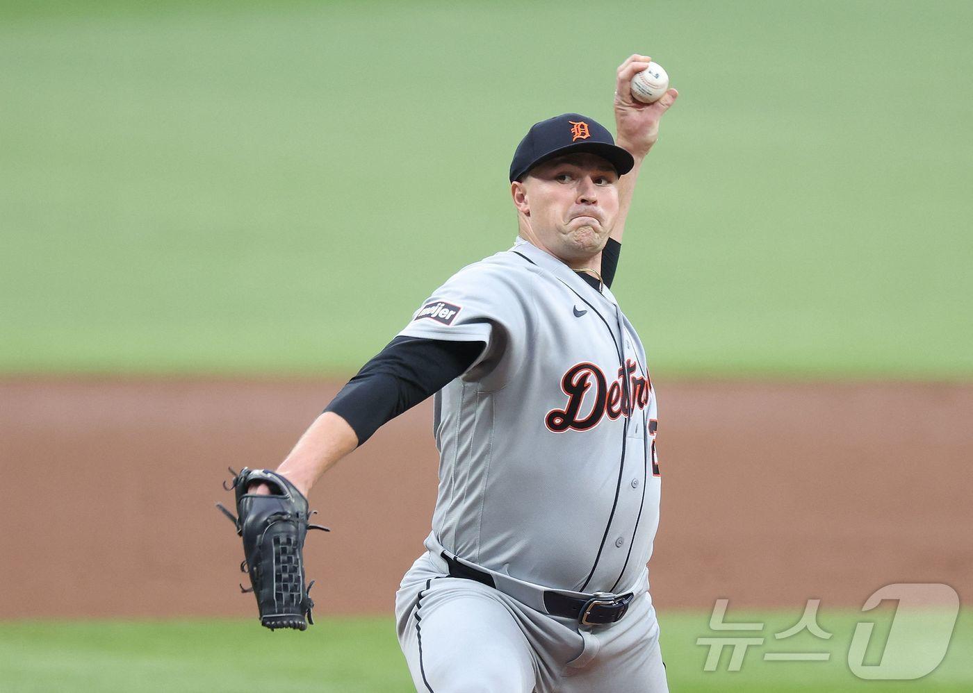 본문 이미지 - MLB 디트로이트 에이스 타릭 스쿠발. ⓒ AFP=뉴스1