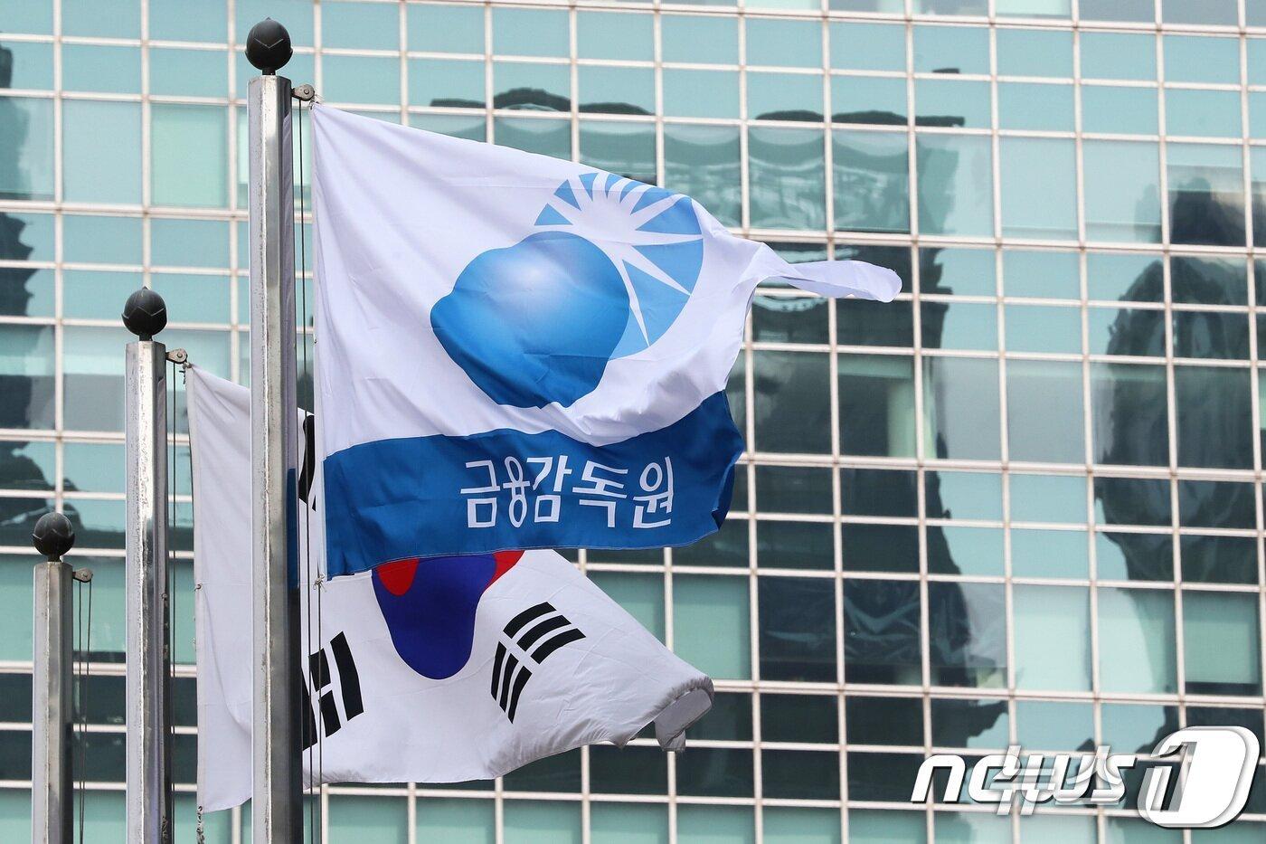 본문 이미지 - 서울 여의도 금융감독원 깃발이 휘날리는 모습. 2018.4.17/뉴스1 ⓒ News1 임세영 기자