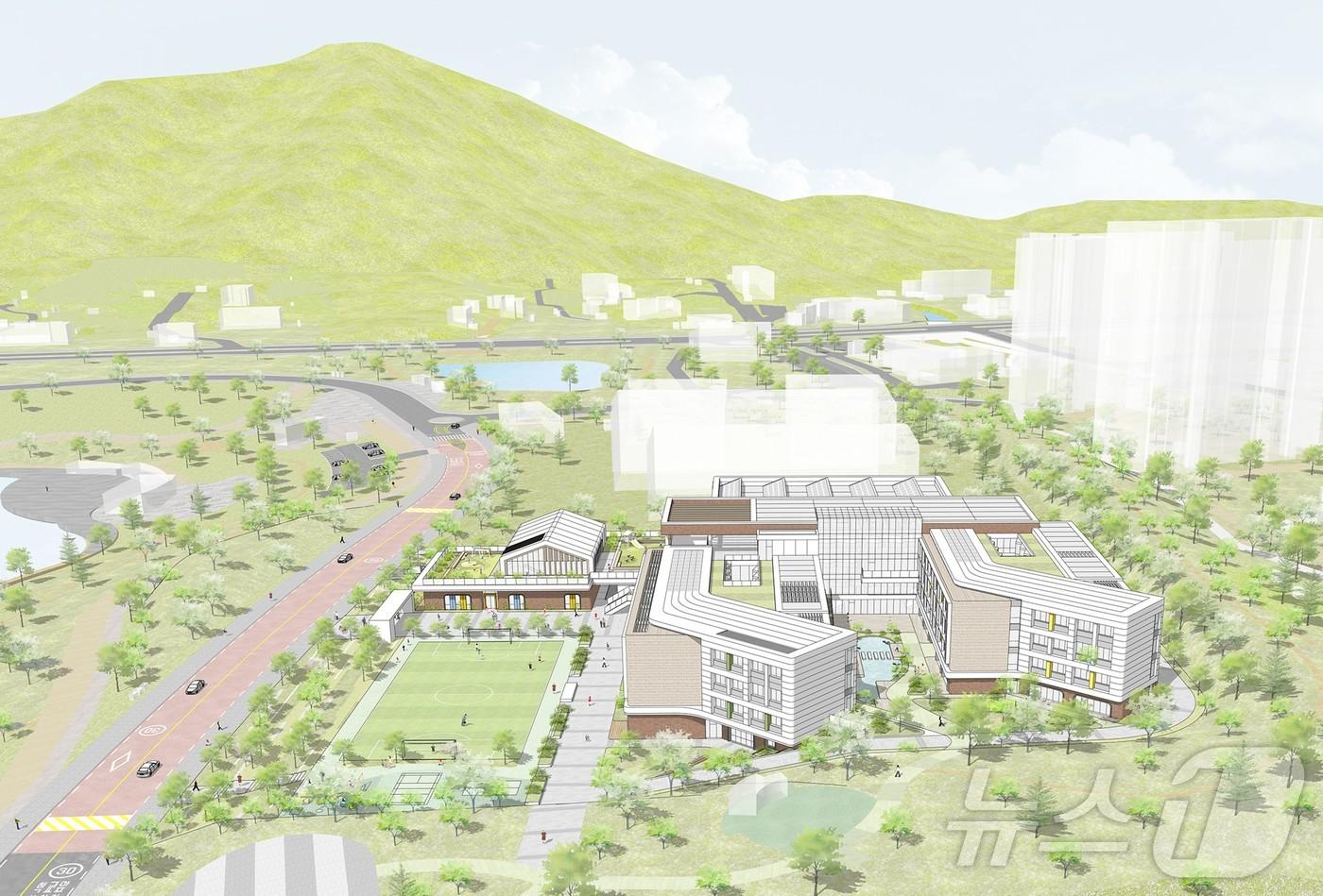 본문 이미지 - 경북교육청은 18일 가칭 중산초등학교 교사 신축공사 설계 공모 심사위원회를 열고 ㈜종합건축사사무소창 하경우 대표의 작품을 당선작으로 선정했다. /뉴스1
