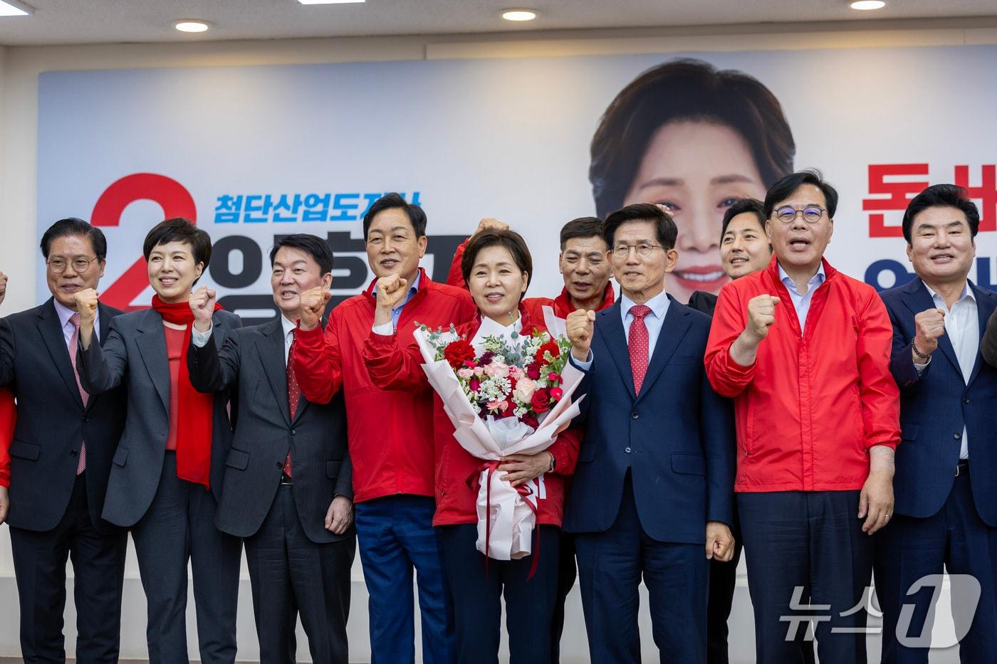 본문 이미지 - 양향자 국민의힘 경기도지사 후보 캠프 개소식 자료사진.(양 후보 캠프 제공. 재판매 및 DB금지)