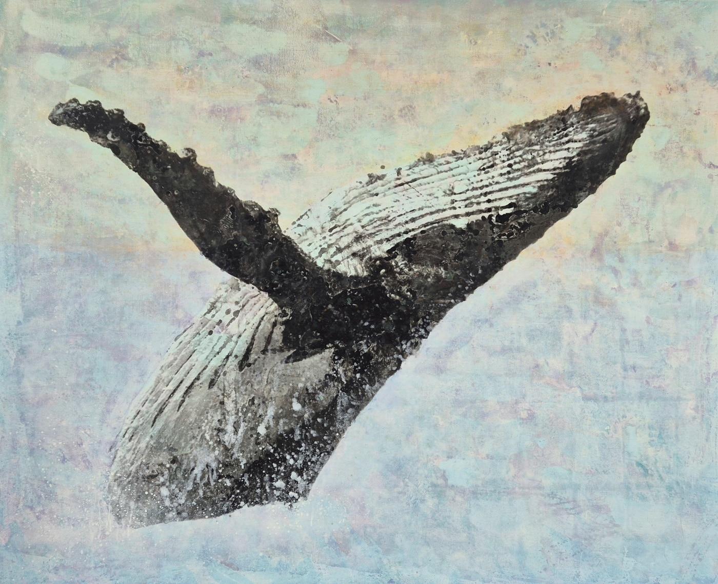 본문 이미지 - 비상, 162x130cm, 캔버스에 혼합재료, 2026