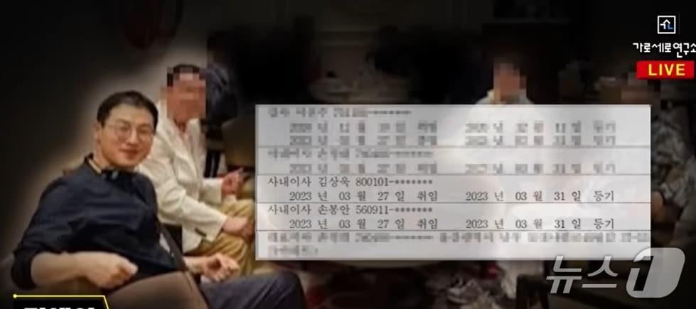 본문 이미지 -  강성보수 유튜브 채널 가로세로연구소는 18일 밤 김상욱 더불어민주당 울산시장 후보가 3년전인 2023년 4월말 울산지역 유지들과 함께 필리핀으로 여행을 가 성접대를 받았다는 의혹을 제기했다. 이에 김 후보는 "선거때가 되니 또 가세연이 '아니면 말고'식의 허위사실을 퍼뜨리고 있다"며 끝까지 잘못을 묻겠다고 법적대응에 나섰다.   (유튜브 갈무리) ⓒ 뉴스1