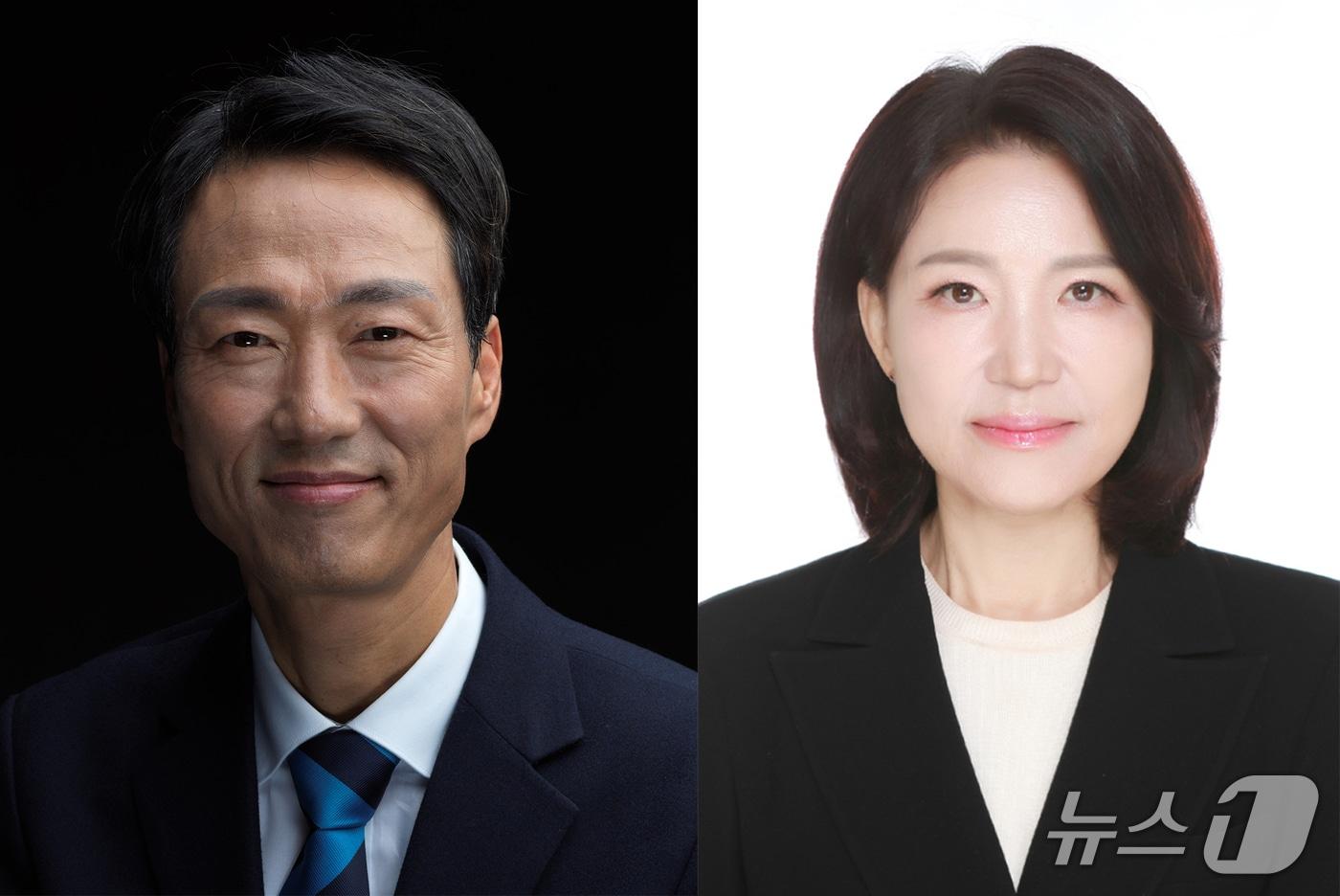 본문 이미지 - 대구 달성군 국회의원 보궐선거에 나선 박형룡 더불어민주당 후보(왼쪽)와 이진숙 국민의힘 후보(재판매 및 DB금지)