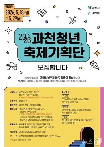 본문 이미지 - 과천청년축제 모집단.(과천시 제공)