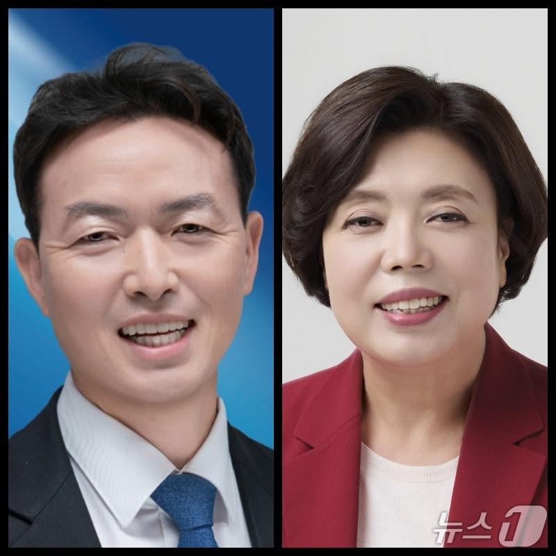 본문 이미지 - 김종천 더불어민주당 후보(왼쪽)와 신계용 국민의힘 후보.(각 후보 측 홈페이지)