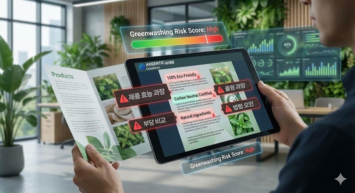 본문 이미지 - SK AX의 '엑스젠틱와이어 컴플라이언스'(AXgenticWire Compliance)를 이해하기 쉽게 인공지능(AI)으로 생성한 이미지 (SK AX 제공)