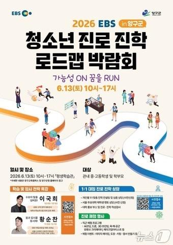 본문 이미지 - 청소년 진로.진학 로드맵 박람회.(양구군 제공. 재판매 및 DB금지)/뉴스1