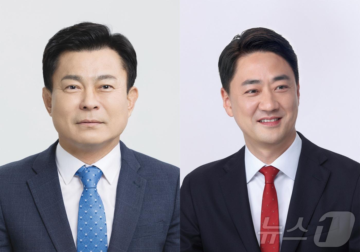 본문 이미지 - 대구 달성군수 선거에 나선 김보경 더불어민주당 후보(왼쪽)와 최재훈 국민의힘 후보(재판매 및 DB금지)