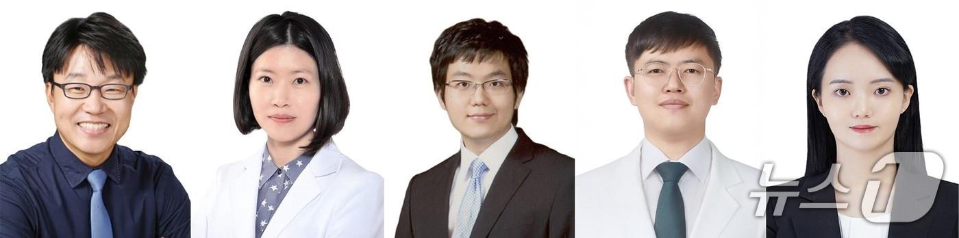 본문 이미지 -  GIST 박한수·서울대병원 이마리아 교수, GIST 민경찬 박사, 서울대병원 김세익 교수,GIST 이민지 박사과정생(왼쪽부터)(지스트 제공, 재판매 및 DB금지)/뉴스1