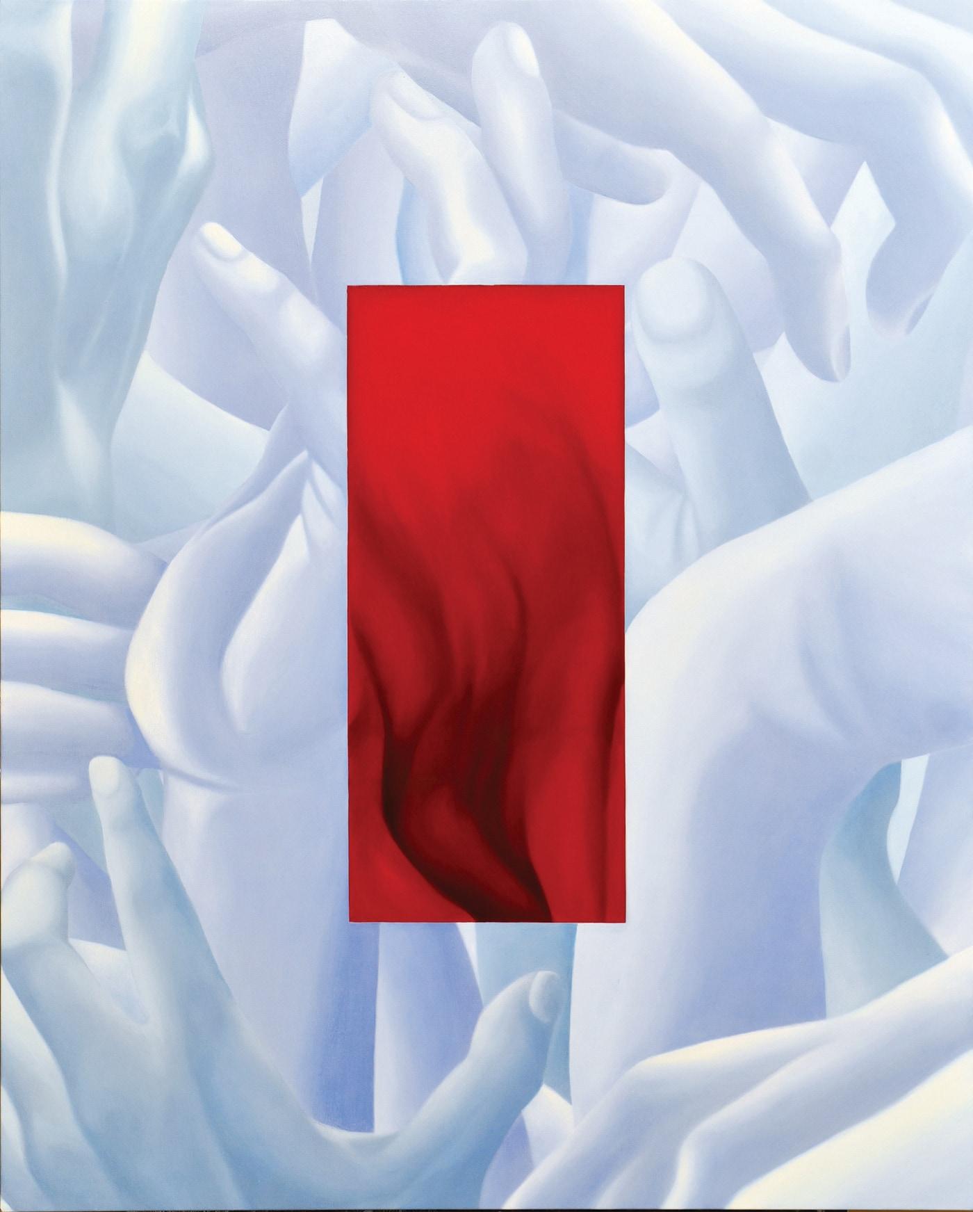 본문 이미지 - 김찬중, Untitled, 2026, Oil on canvas, 91x73cm (본화랑 제공)