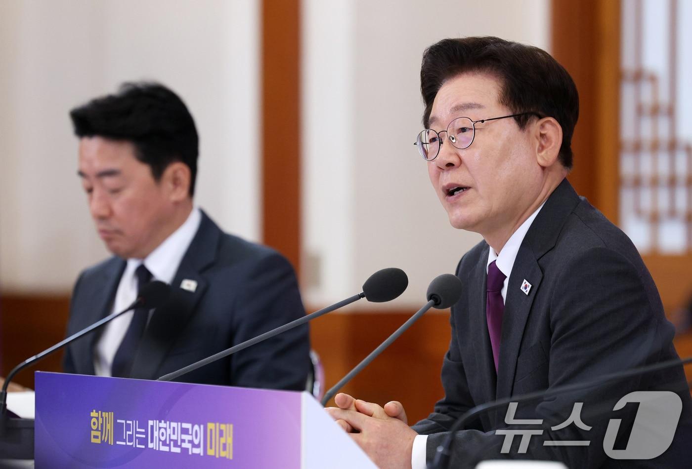 본문 이미지 - 이재명 대통령이 21일 청와대에서 열린 대통령 자문회의·위원회 간담회에서 발언하고 있다. 2026.5.21 ⓒ 뉴스1 이재명 기자