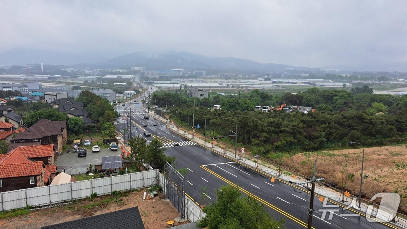 본문 이미지 - 보개원삼로 전경.(용인시 제공)