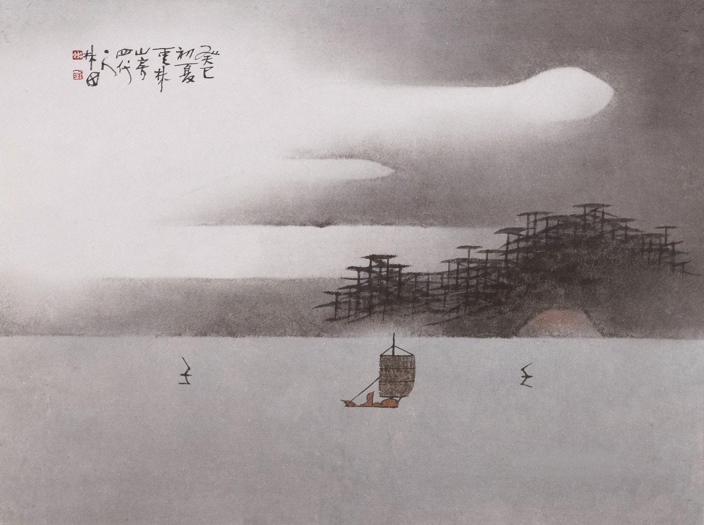 본문 이미지 - 허문, 강무, 한지+수묵담채, 2013, 60x45cm (인사아트프라자 갤러리 제공)