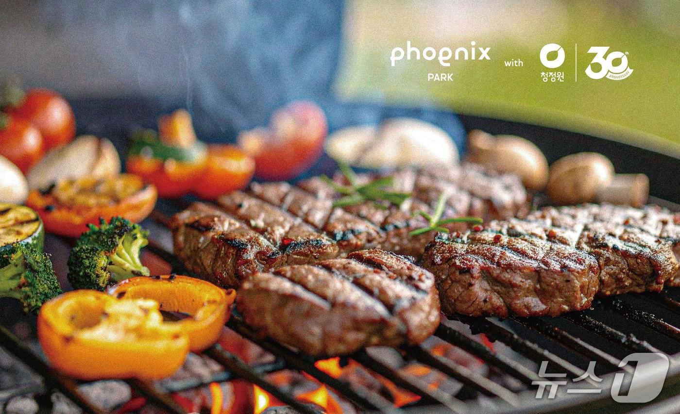 본문 이미지 - 한우 캠핑 BBQ with 청정원 홍보물.(휘닉스파크 제공, 재판매 및 DB 금지) 2026.5.22/뉴스1