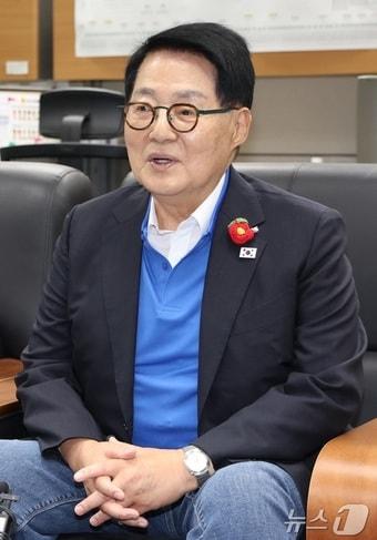 본문 이미지 - 박지원 더불어민주당 의원. ⓒ 뉴스1 유경석 기자
