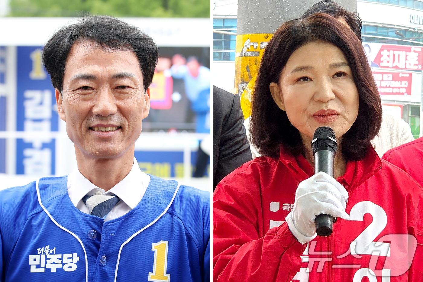 본문 이미지 - 대구 달성군 국회의원 보궐선거에 출마한 박형룡 더불어민주당 후보(왼쪽)와 이진숙 국민의힘 후보. (뉴스1 자료. 재판매 및 DB 금지) 2026.5.22 ⓒ 뉴스1 공정식 기자