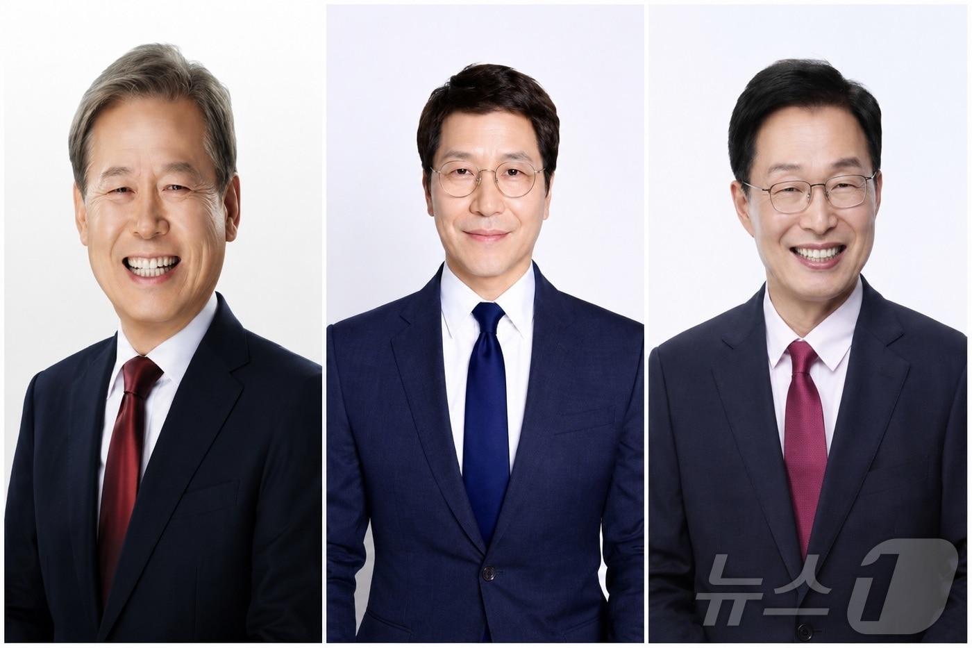 본문 이미지 - 6.3 지방선거 경북교육감 후보로 출마한 왼쪽부터 김상동,이용기,임종식 ⓒ 뉴스1 김대벽기자