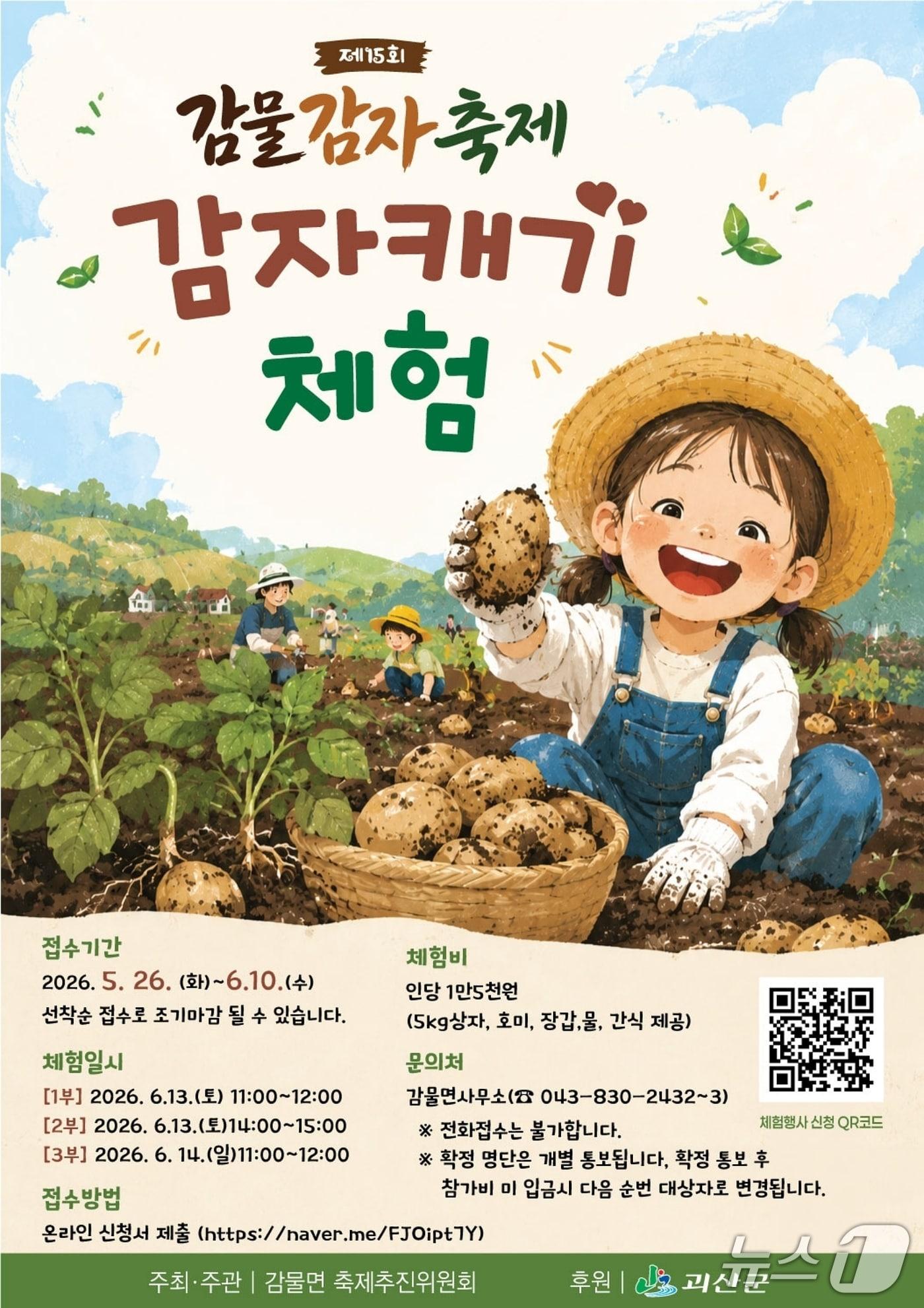 본문 이미지 - 괴산 감자캐기 체험 포스터.(괴산군 제공. 재판매 및 DB금지)/뉴스1