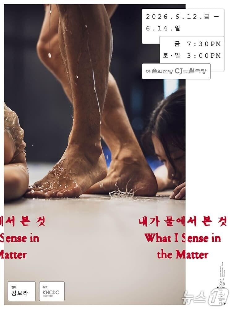 본문 이미지 - 국립현대무용단이 김보라 안무의 '내가 물에서 본 것'을 6월 12일부터 14일까지 서울 예술의전당 CJ 토월극장에서 선보인다.