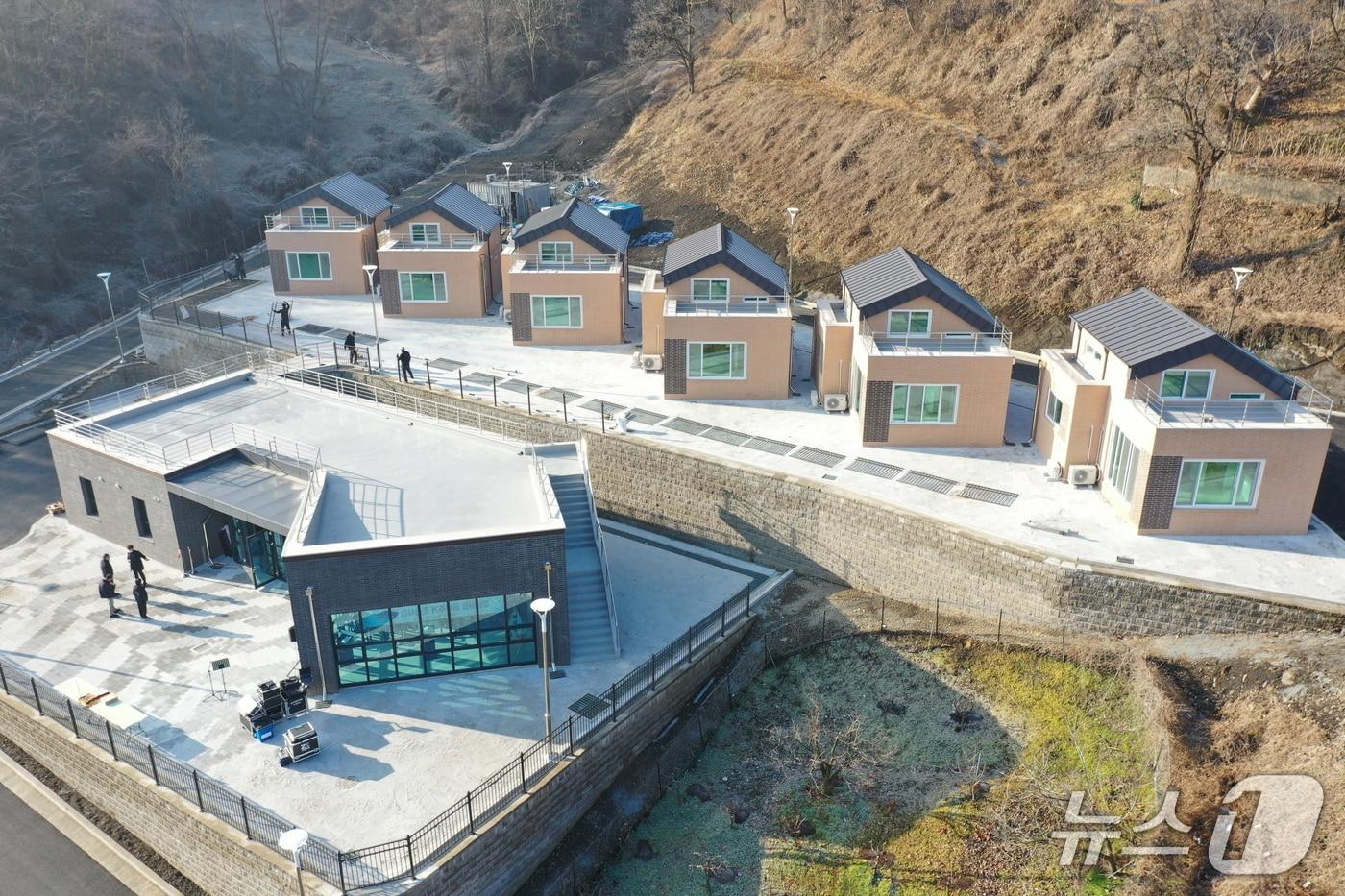 본문 이미지 - 보은군 회인면에 위치한 청년마을 공유주거단지.(보은군 제공. 재판매 및 DB금지)/뉴스1