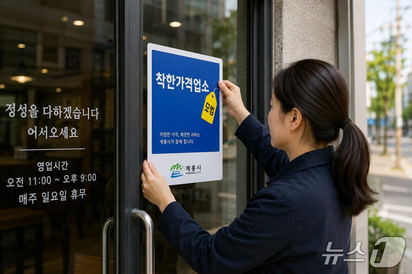 본문 이미지 - 계룡시가 합리적인 가격과 우수한 서비스를 제공하는 개인서비스 업소 20개소를 '2026년 착한가격업소'로 지정했다.(AI 생성이미지)(계룡시 제공.재판매 및 DB금지)/뉴스1