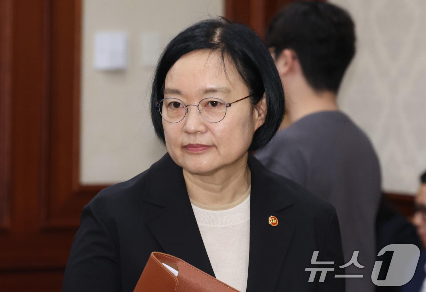본문 이미지 - 차기 국무총리 후보자로 지명된 한성숙 중소벤처기업부 장관. 2026.5.29 ⓒ 뉴스1 김명섭 기자