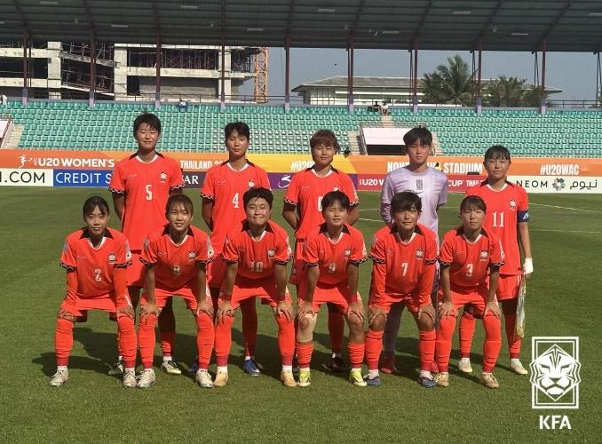 본문 이미지 - U20 여자 축구 대표팀. (대한축구협회 제공)