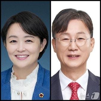 본문 이미지 - 천영미 더불어민주당 후보(왼쪽)와 이민근 국민의힘 후보.(중앙선거관리위원회 홈페이지 캡처)