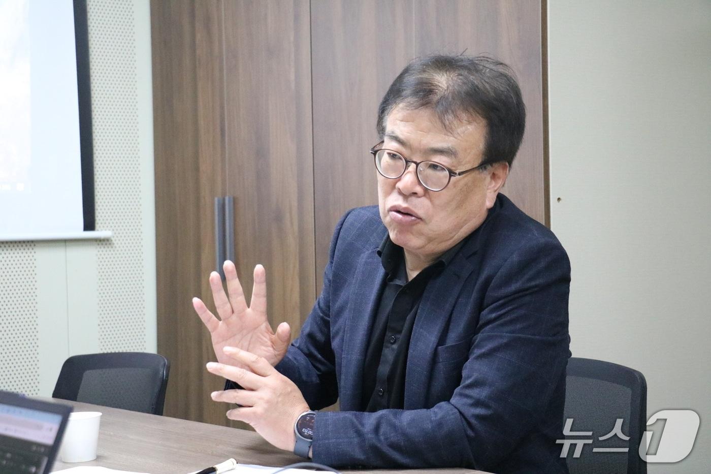 본문 이미지 - 지난달 24일 신주열 GGM 사장이 뉴스1과 만나 인터뷰 하고 있다. 2026.4.25/뉴스1