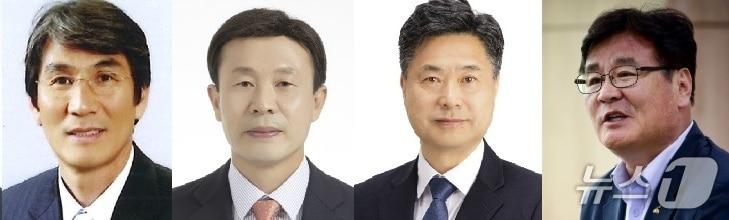 본문 이미지 - 민선 9기 강원 영월군수 선거에 도전하는 박선규 더불어민주당 후보와 김길수 국민의힘 후보, 엄삼용 조국혁신당 후보, 최명서 무소속 후보 사진. 사진은 정당 순. (재판매 및 DB금지)