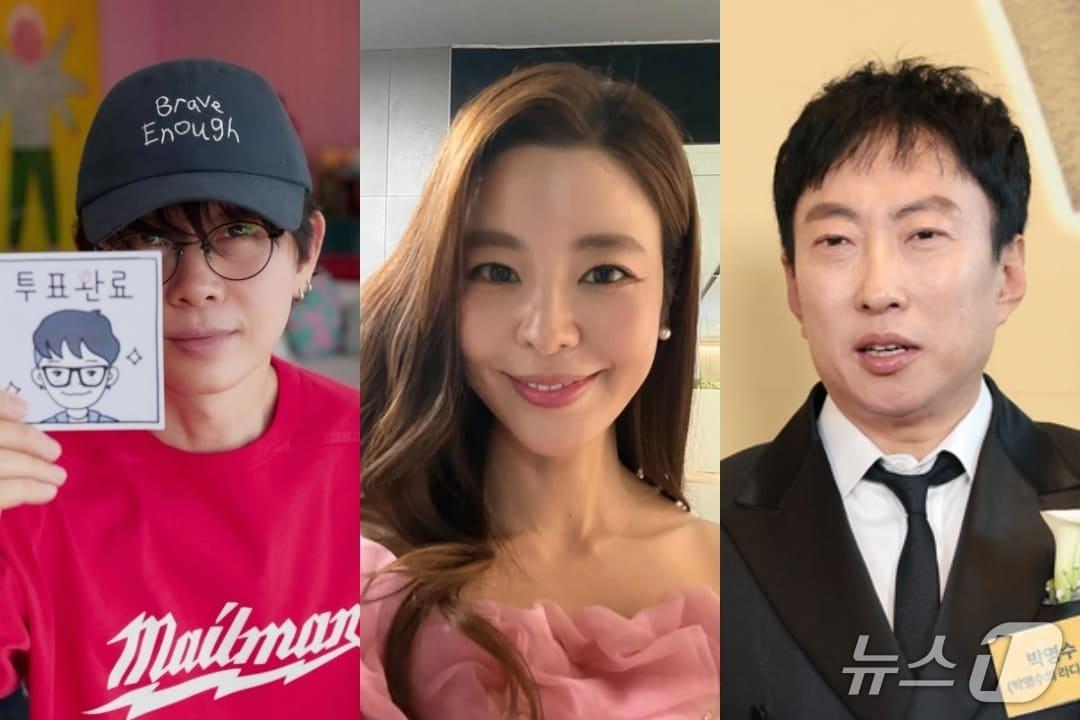 본문 이미지 - 이승환 김규리 인스타그램(왼쪽부터), 박명수=뉴스1 DB