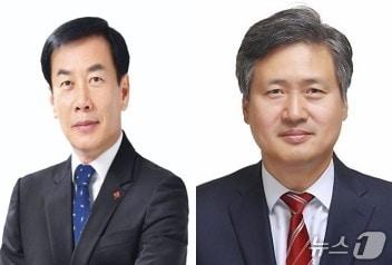 본문 이미지 - 제9회 전국지방동시선거 인천 서구청장 후보에 나선 더불어민주당 구재용 후보(사진 왼쪾)와 국민의힘 강범석 후보