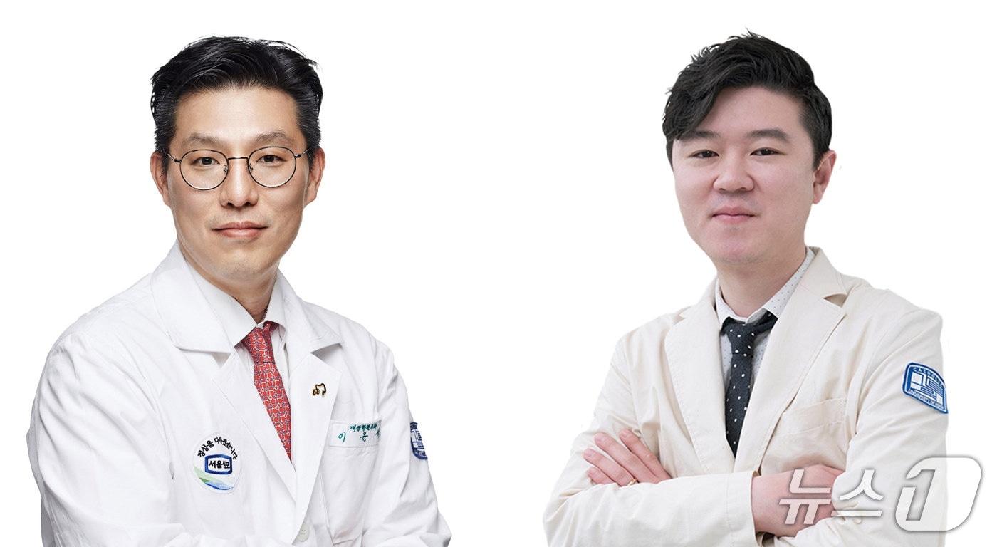본문 이미지 - 서울성모병원 암병원 대장항문외과의 이윤석, 배정훈 교수.(가톨릭대 서울성모병원 제공)