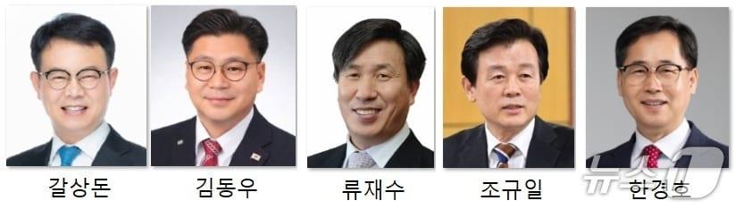 본문 이미지 - 진주시장 후보들(가나다 순).