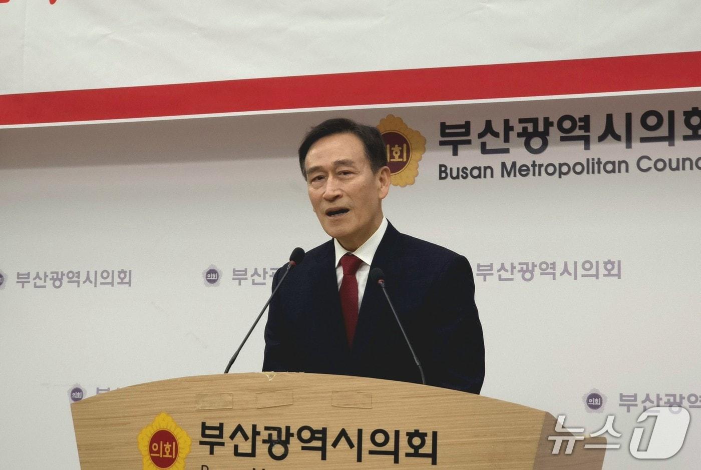 본문 이미지 - 정명시 국민의힘 기장군수 예비후보.ⓒ 뉴스1 이주현 기자