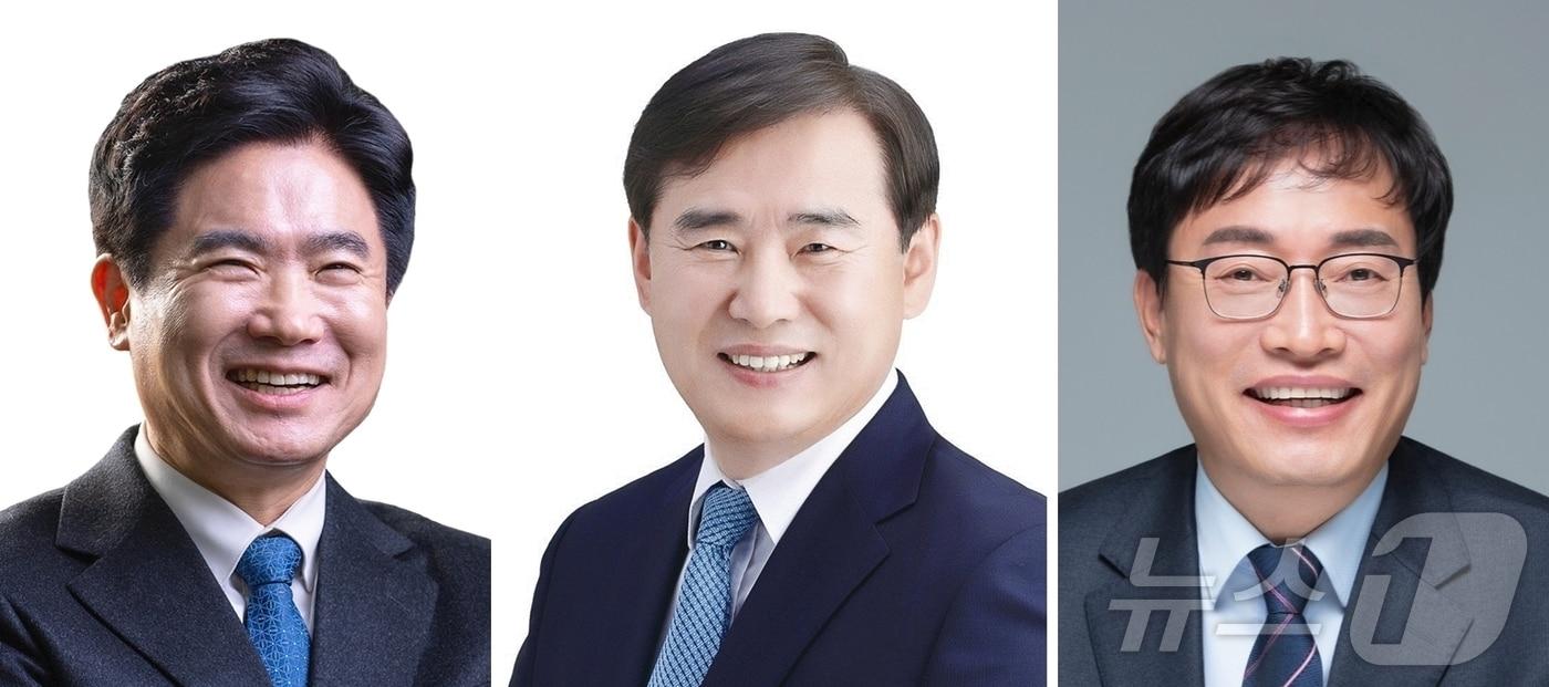 본문 이미지 - 전남광주특별시교육감 후보들. 왼쪽부터 김대중, 이정선, 장관호(가나다순)
