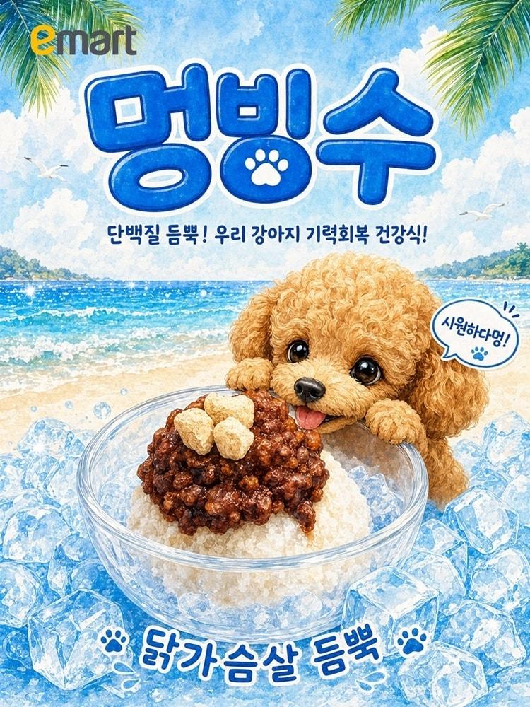 본문 이미지 - 이마트 멍빙수 포스터.(이마트 제공)