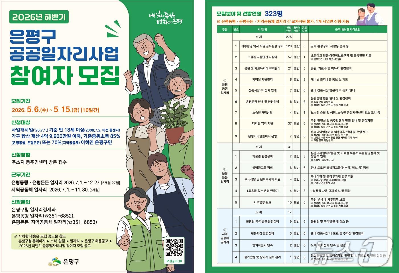 본문 이미지 - 취약계층 자립 돕는 공공일자리 323명 모집.(은평구 제공)
