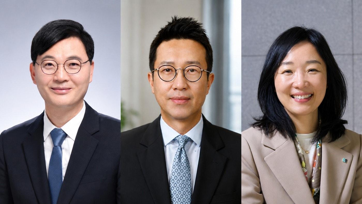 본문 이미지 - 왼쪽부터 글로벌K-컬처경제포럼 초대 회장 김정섭 성신여대 문화산업예술학과 교수, 공동집행위원장 김우형 아이온자산운용 대표와 서경란 IBK기업은행 경제연구소장.