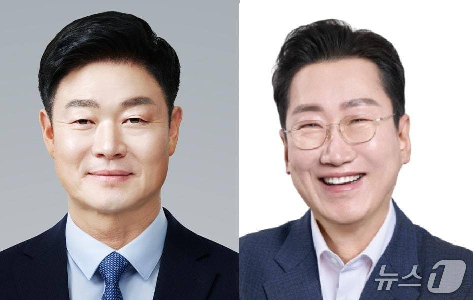 본문 이미지 - 민선 9기 강원 원주시장 선거에 도전하는 더불어민주당 구자열 후보(왼쪽)와 국민의힘 원강수 후보. 사진은 정당 순. (두 후보 측 제공. 재판매 및 DB금지) 2026.5.6/뉴스1