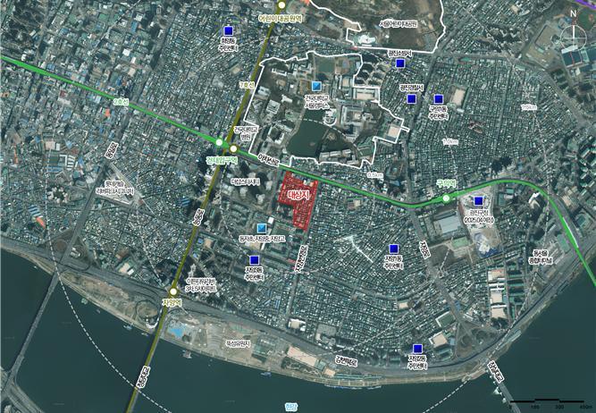 본문 이미지 - 광진구 자양3동 227-147번지 일대 위치도(서울시 제공) 뉴스1 ⓒ News1 