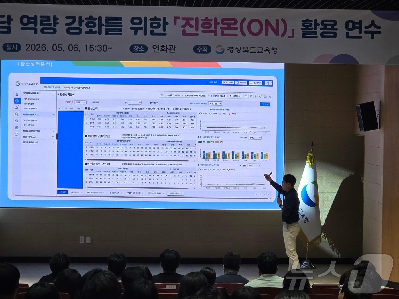 본문 이미지 - 경북교육청은 7일 생성형 AI 기반 학생부 분석·진학 상담 시스템 ‘경북진학온(ON)’을 학교 현장에 확대 운영하고 있다. /뉴스1