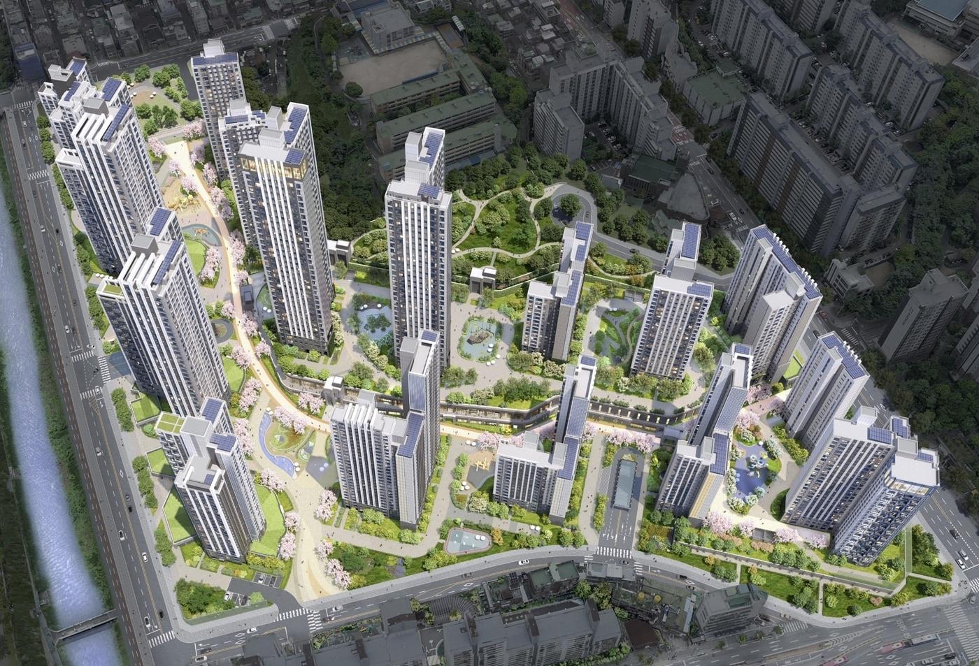 본문 이미지 -  북가좌 제6구역 조감도(한국토지신탁 제공) 뉴스1 ⓒ News1 