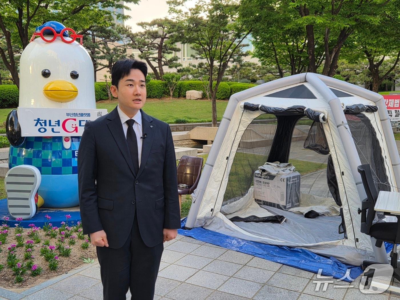 본문 이미지 - 정이한 개혁신당 부산시장 예비후보. 2026.5.8/뉴스1 ⓒ News1 임순택 기자