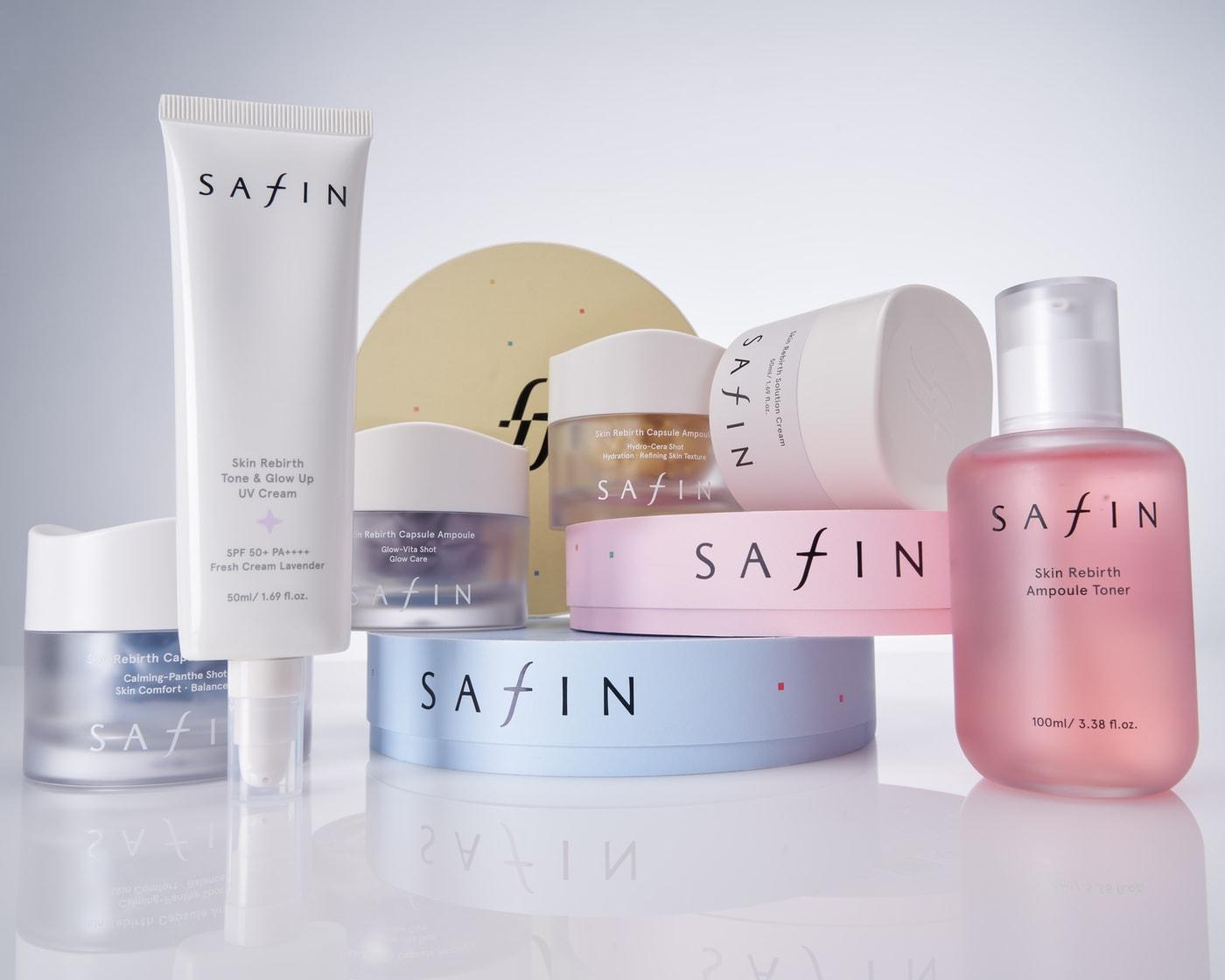본문 이미지 - 태광그룹의 신설 코스메틱 계열사 실(SIL)은 첫번째 브랜드 사핀(Safin)을 론칭하고 스킨케어 시장 공략에 나선다.(사핀제공)