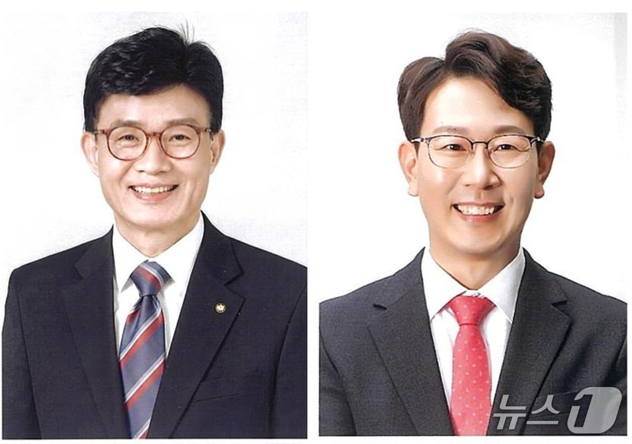 본문 이미지 - 대구 수성구의원 선거에 출마한 지형일 더불어민주당 후보(왼쪽)와 남정호 국민의힘 후보.(재판매 및 DB금지)