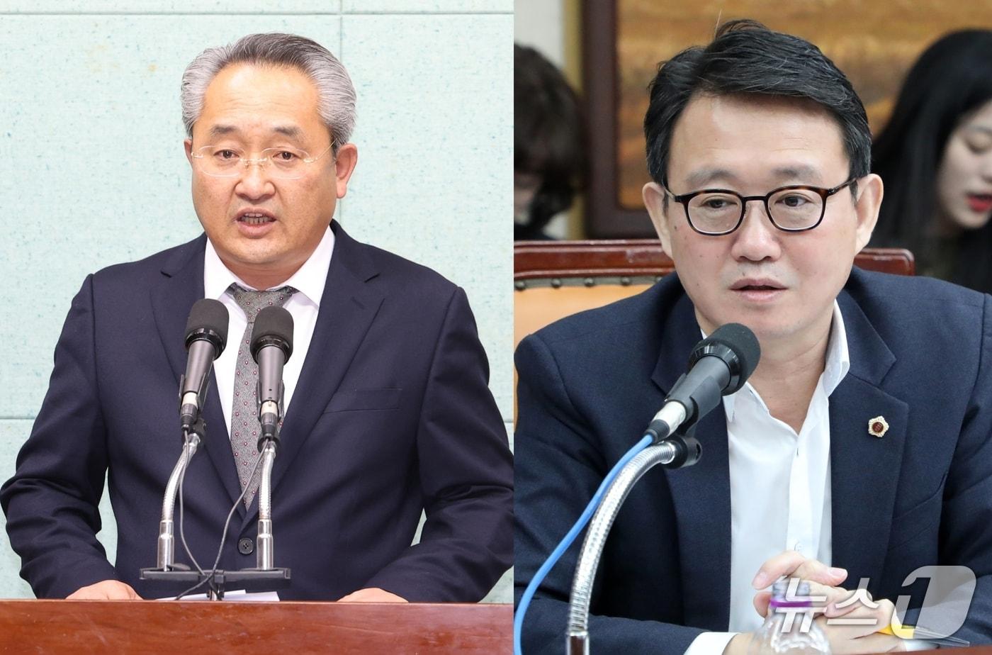 본문 이미지 - 무소속으로전북도지사에 출마한 김성수 후보(왼쪽)와 김성수 전북도의원.2026.6.1/뉴스1