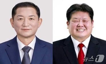 본문 이미지 - 민선 9기 강원 태백시장 선거에 도전하는 김동구 더불어민주당 후보(왼쪽)와 이상호 국민의힘 후보. 사진은 소속 정당 순. (중앙선거관리위원회 홈페이지 갈무리. 재판매 및 DB금지) 2026.6.1/뉴스1