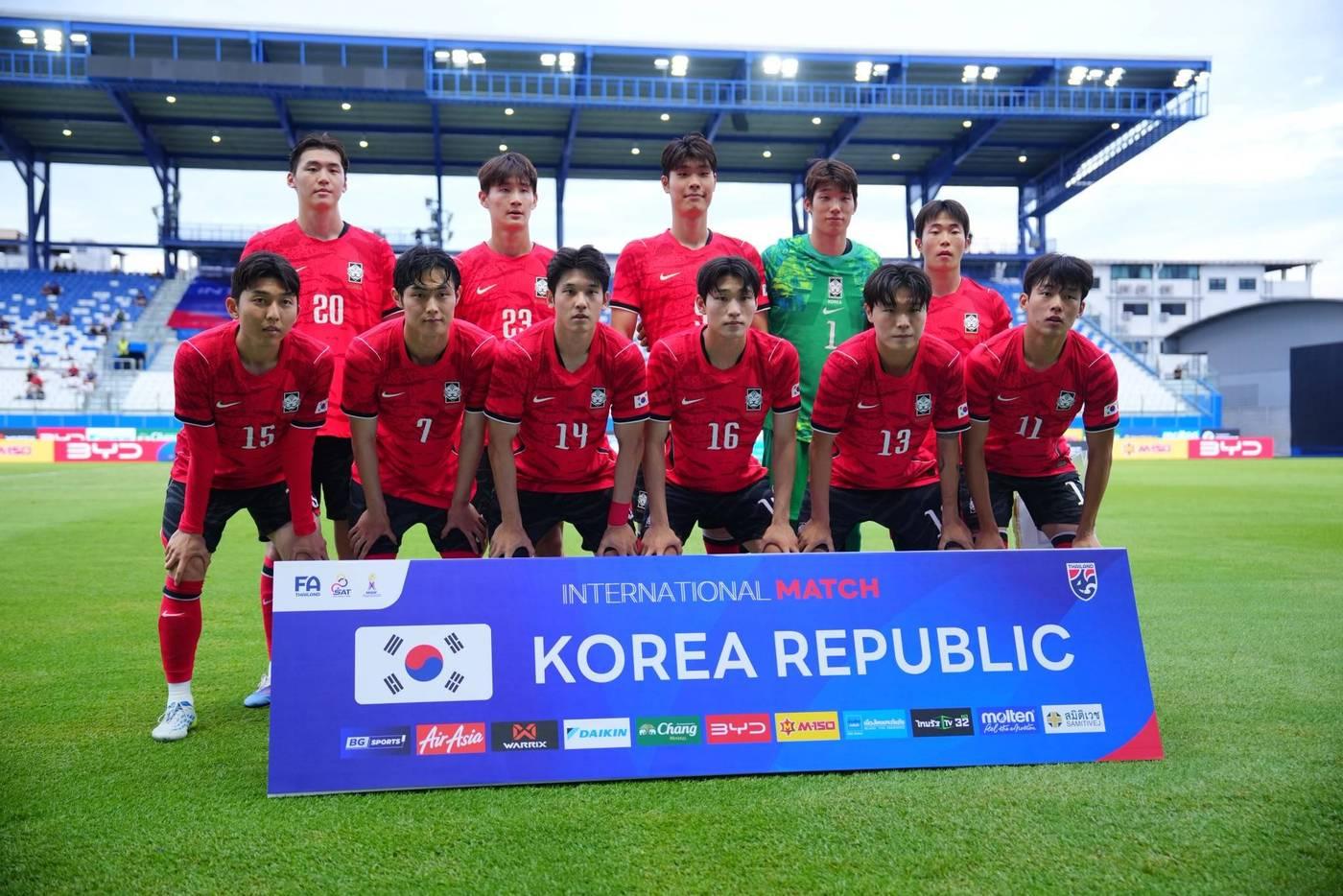 본문 이미지 -  한국 아시안게임축구대표팀(대한축구협회 제공)(