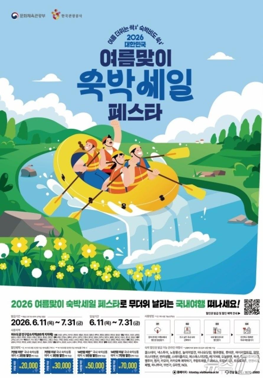 본문 이미지 - 숙박세일 페스타 홍보물.(전남도 제공. 재판매 및 DB금지) 2026.6.11/뉴스1